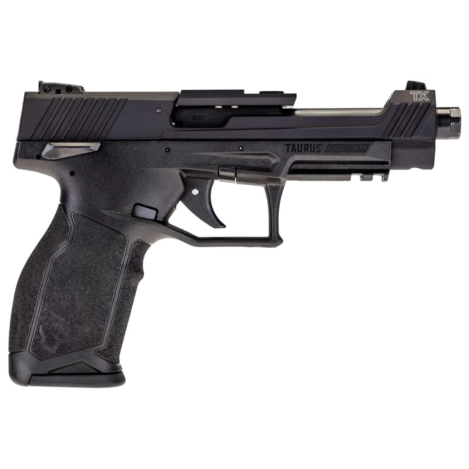 TaurusTX 22 Competition Hard Anodized Black 22 LR Black Polymer Frame 16rd 5.25" Barrel