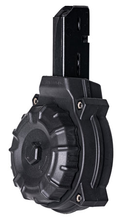 ProMag DRMA10 Standard 50rd Drum 9mm Luger Fits Colt Carbine/SMG Black DuPont Zytel Polymer