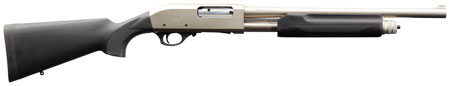 Charles Daly 930228 301 Tactical 12 Gauge Pump 3" 5+1 18.50" Black Vent Rib Barrel, Nickel Aluminum Receiver, Fixed Black Synthetic Stock
