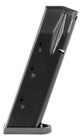 Mec-Gar MGWIT9SFAFC Standard 17rd 9mm Luger Fits Tanfoglio Witness Small Frame Blued w/Anti-Friction Coating Carbon Steel