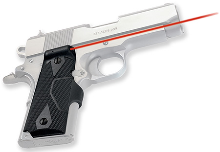 Crimson Trace 011210 LG-404 Front Activation Lasergrips Black Red Laser 1911 Compact