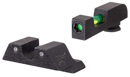 Trijicon 601106 DI Night Sight Set Green/Tritium/Fiber Optic Front Sight-Green Tritium Black Outline Rear Sight Glock 42/43 Small Frame