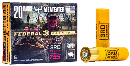 Federal PTDX258567 Premium 3rd Degree 20Gauge 3" 1 1/2oz 5/6/7Shot 5 Per Box/50 Case