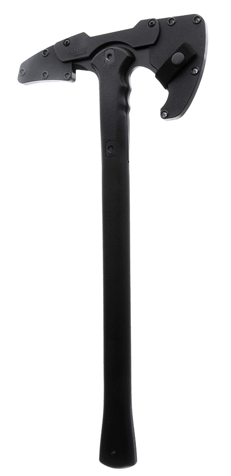 Cold Steel CS90PTWH War Hawk Tomahawk w/Spike, Plain 1055 Carbon Steel Blade, Black Polypropylene Handle, 19" Long, Includes Sheath