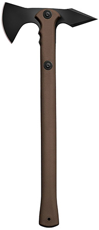 Cold Steel CS-90PTHF Trench Hawk 3.50" Blade 1055 Carbon Steel Blade Flat Dark Earth Polypropylene Handle 19" Long Tomahawk