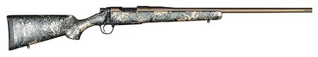Christensen Arms 8010107500 Mesa FFT 6.5 PRC 4+1 20" Threaded Barrel, Burnt Bronze Cerakote, Green with Black/Tan Webbing Stock