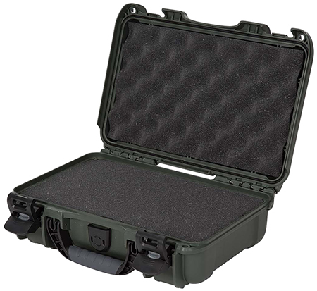 Nanuk 9091006 909 Waterproof & Airline Approved Olive Resin w/ Cubed Foam 11.44" L x 7" W x 3.68" H Interior Dimensions