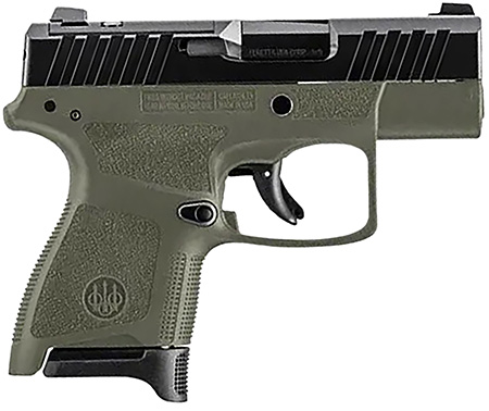 Beretta USA JAXN9278A1 APX A1 Carry Micro-Compact Frame 9mm Luger 8+1, 3" Blued Steel Barrel, Black Serrated Steel Slide, OD Green Polymer Frame & Grip