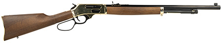 Henry H010BG Side Gate 45-70 Gov 4+1 22" Blued Octagon Barrel, Polished Brass Hardened Rec, American Walnut Stock Furniture, Large Loop Lever, Adj. Sight