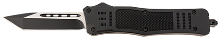 Steel River Knives T618BT Spartan Medium 3.25" Tanto Plain Black/Silver 440C SS Blade/ 4.50" Black Aluminum Zinc Alloy Handle