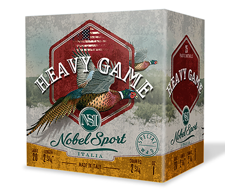 Nobel/eurosports Llc ANSH2075 Heavy Game 20Gauge 2.75" 1oz 7.5Shot 25 Per Box/10Case