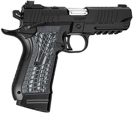 Kimber Mfg.,inc 3100014 KDS9C Rail 9mm 15+1 18+1 4.09" KimPro Black Front and Rear Serrations Stainless Steel G-10 Grip