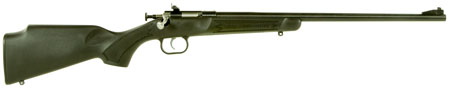 Crickett KSA2240 Youth 22 LR 1rd 16.12" Blued Barrel & Receiver, Fixed Front/Adjustable Rear Peep Sights, Black Synthetic Stock w/11.5" LOP, Rebounding Firing Pin Safety