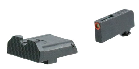 TruGlo TG13GLAPC TFX Pro Orange Fiber Optic, Tritium Front/ Black Rear/Black Nitride Fortress Frame/Compatible w/Most Glock Except Single Stack & MOS, Front Post/Rear Dovetail Mount