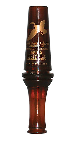 Haydel's Game Calls RF03 Dirty Rice Open Call Double Reed Mallard Sounds Attracts Ducks Brown Plastic