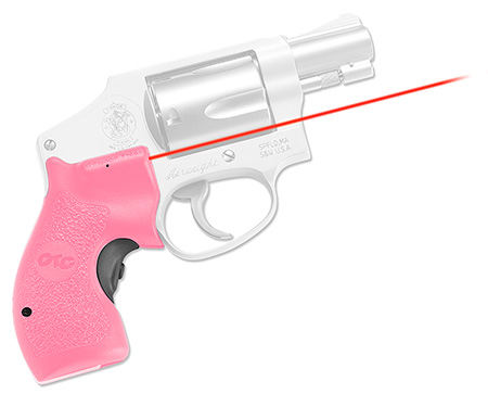 Crimson Trace 01-3480-1 LG-105 Pink Lasergrips Red Laser Smith & Wesson J-Frame Round Butt