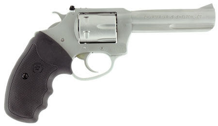Charter Arms 72242 Pathfinder Target Small 22 LR, 8 Shot 4.20" Matte Stainless Steel Barrel & Cylinder, Anodized Aluminum Frame w/Black Finger Grooved Rubber Grip, Exposed Hammer