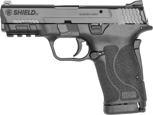 S&W SHIELD EZ 30 SUPER CARRY - BLACKENED SS/BLK NO THUMB SFTY