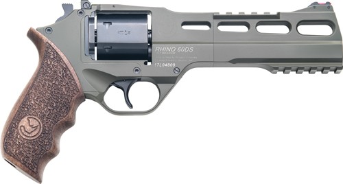 CHIAPPA RHINO 60DS 357MAG - 6" ADJ. SIGHT ODG/WALNUT