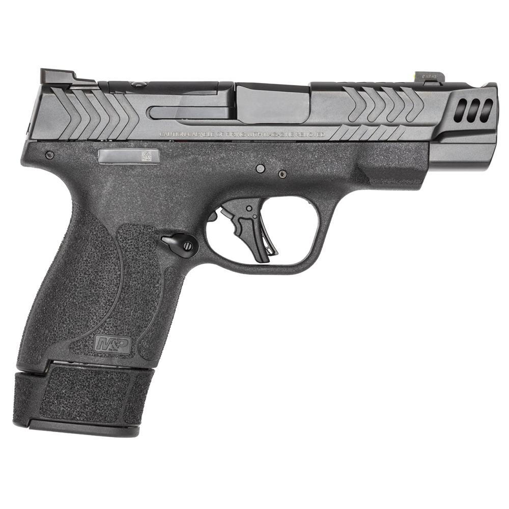 S&W PC M&P 9 Shield Plus Carry Comp Handgun 9mm Luger 10/13/15rd Magazines 4" Barrel Optic Ready No Thumb Safety