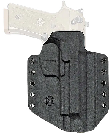 C&G Holsters 2750100 Covert OWB Black Kydex Belt Loop Fits Beretta M9A3/M9A4 Right Hand