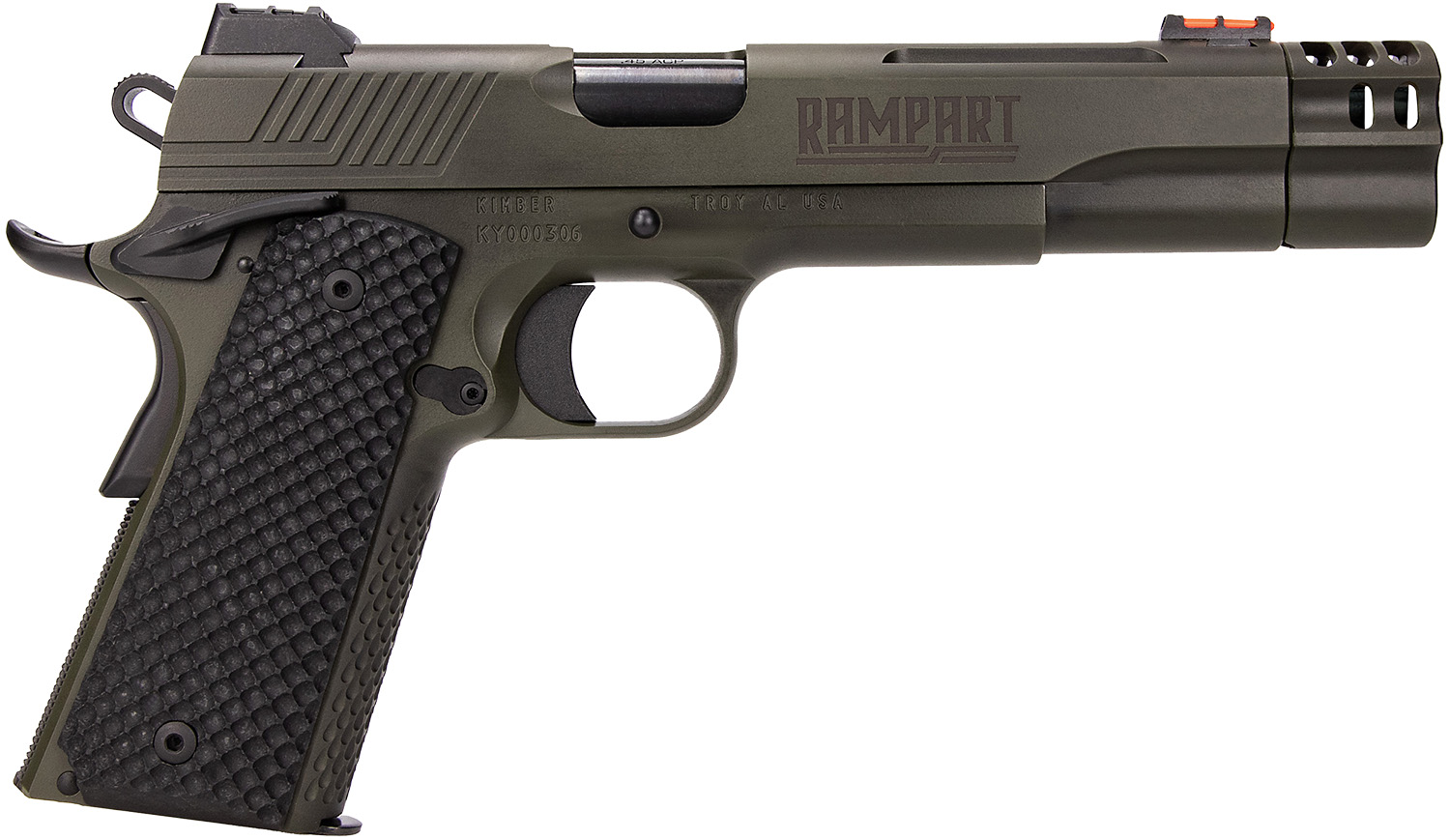 Kimber Mfg.,inc 3000469 Rampart 38 Super 9+1 5" Cerakote Stainless Steel Slide G10 Grip