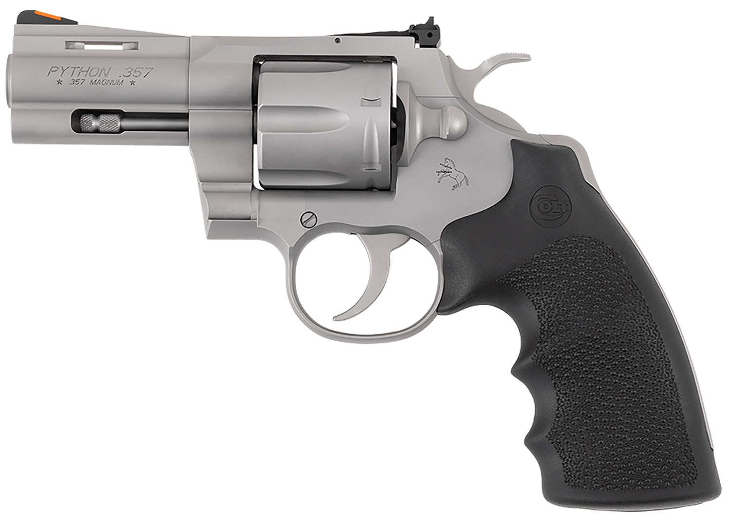 Colt Mfg PYTHONSM3RTS Python 357 Mag 6 Shot, 3" Recessed Target/Vent Rib