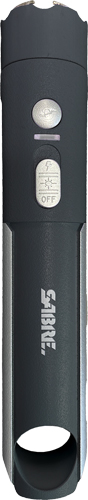 SABRE STUN GUN/FLASHLIGHT - ALARM W/ CASE 1.720uC BLACK