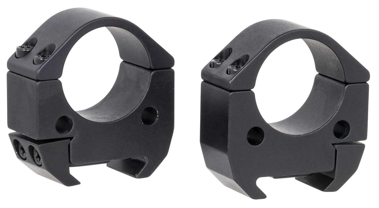 Talley TMS10M Modern Sporting Black Anodized Aluminum 1" Tube Medium Picatinny Rail 0 MOA