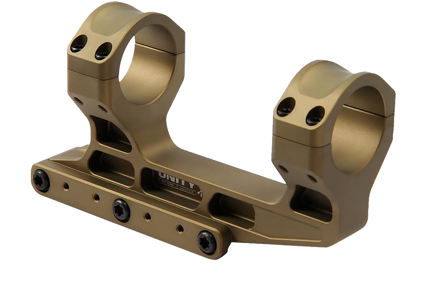 Unity Tactical LLC FSTS30205F Fast LPVO Scope Mount/Ring Combo 30 mm Flat Dark Earth