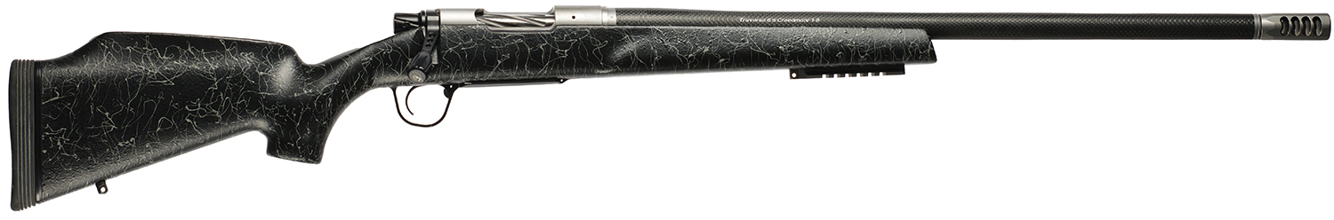 Christensen Arms 8011001301 Traverse 308 Win 4+1 20" Threaded Barrel, Natural Stainless, Black with Gray Webbing Stock