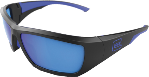 GLOCK TACTICAL GLASSES BLUE - LINE BLACK BLUE MIRROR LENS - Image 2