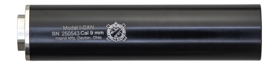 Inland MFG ICAN9MM 9mmLuger Black Aluminum 1/2"x28