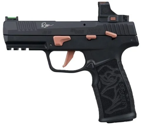 SIG P322 ROSE 22LR 4" W/ROMEO - RS OPTIC (3)10RD BLACK/ROSE