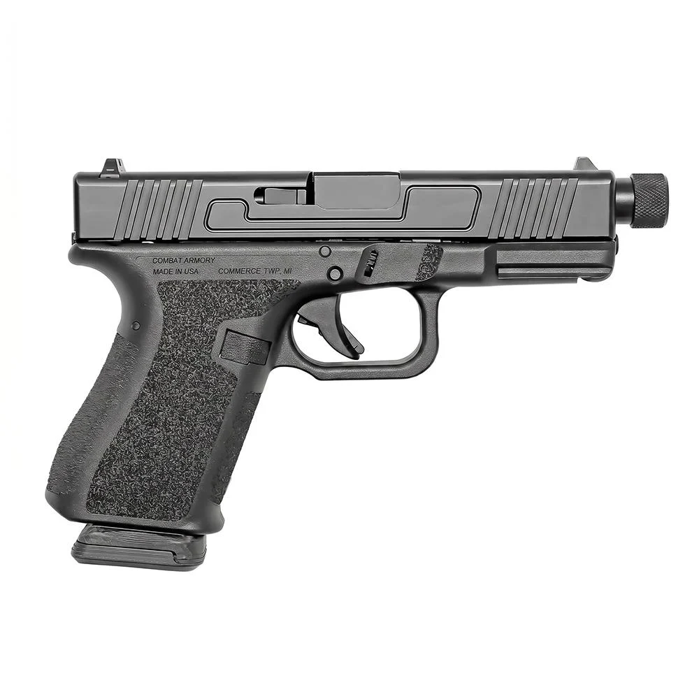 Combat Armory CA19 Handgun 9mm Luger 15rd Magazine 4.49" Threaded Barrel Black with Standard Sights